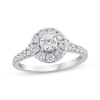 Thumbnail Image 1 of Adore Round-Cut Diamond Halo Engagement Ring 1 ct tw 14K White Gold