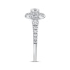 Thumbnail Image 2 of Adore Round-Cut Diamond Halo Engagement Ring 1 ct tw 14K White Gold