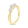 Thumbnail Image 2 of Adore Diamond Flower Engagement Ring 1/4 ct tw 10K Yellow Gold
