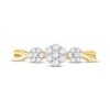 Thumbnail Image 3 of Adore Diamond Flower Engagement Ring 1/4 ct tw 10K Yellow Gold