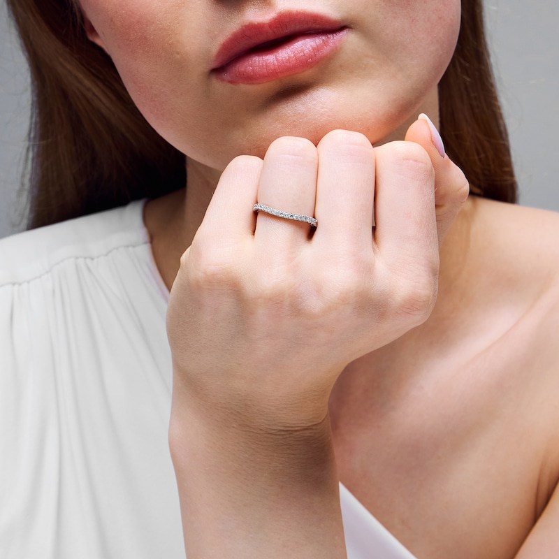 Main Image 12 of Neil Lane Diamond Contour Wedding Band 1/3 ct tw 14K White Gold