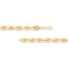 Thumbnail Image 2 of Silk Rope Chain Necklace 6.4mm Solid 14K Yellow Gold 22"