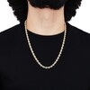 Thumbnail Image 4 of Silk Rope Chain Necklace 6.4mm Solid 14K Yellow Gold 22"