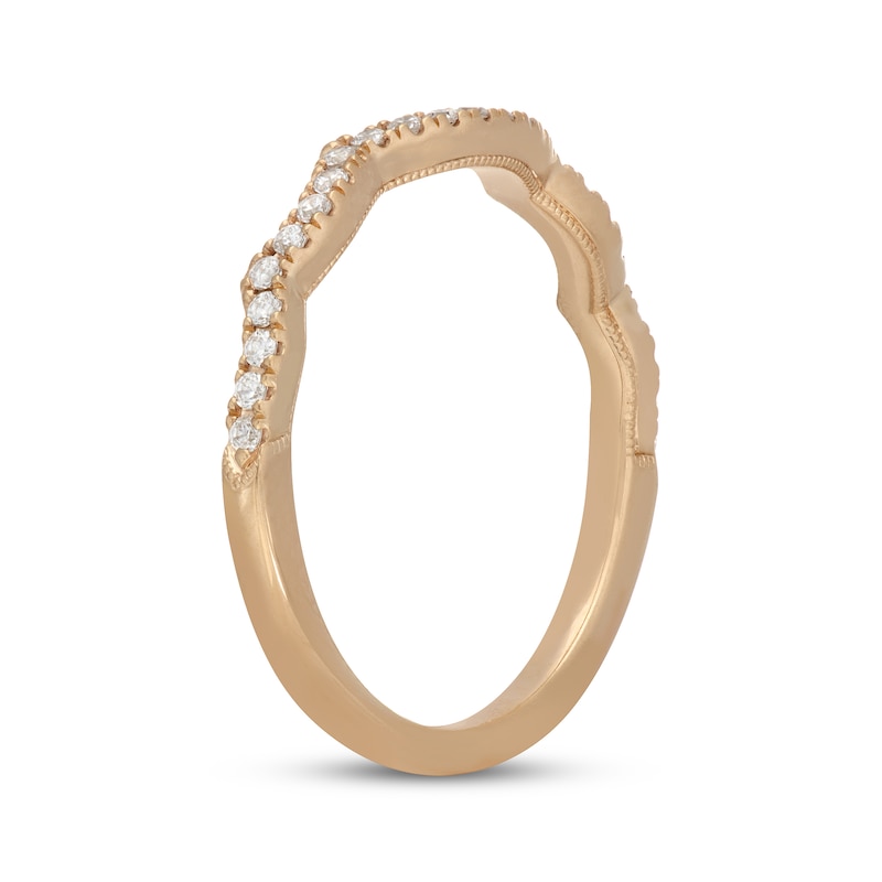Main Image 8 of Neil Lane Diamond Contour Wedding Band 1/5 ct tw 14K Yellow Gold