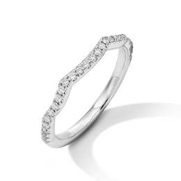 Neil Lane Diamond Contour Wedding Band 1/5 ct tw 14K White Gold