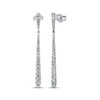 Thumbnail Image 1 of KAY Lab-Grown Diamonds Graduated Drop Earrings 1 ct tw 14K White Gold