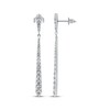 Thumbnail Image 3 of KAY Lab-Grown Diamonds Graduated Drop Earrings 1 ct tw 14K White Gold