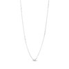 Thumbnail Image 2 of Diamond Bezel-Set Trio Station Necklace 1/2 ct tw 10K White Gold 18"