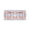 Thumbnail Image 3 of KAY Lab-Grown Diamonds Baguette & Round-Cut Three-Row Ring 2 ct tw 14K Rose Gold