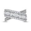 Thumbnail Image 3 of KAY Lab-Grown Diamonds Oval & Round-Cut Crossover Multi-Row Ring 2 ct tw 14K White Gold