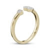 Thumbnail Image 2 of Diamond Hearts Deconstructed Ring 1/10 ct tw 10K Yellow Gold