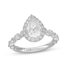 Neil Lane Premiere Pear-Shaped Diamond Halo Engagement Ring 2-3/8 ct tw 14K White Gold