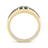 Thumbnail Image 3 of Adore Men's Black & Brown Diamond Wedding Band 1 ct tw 10K Yellow Gold