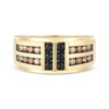 Thumbnail Image 4 of Adore Men's Black & Brown Diamond Wedding Band 1 ct tw 10K Yellow Gold