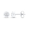 Thumbnail Image 3 of Diamond Solitaire Swirl Frame Stud Earrings 1/2 ct tw 10K White Gold (I/I2)