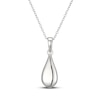Thumbnail Image 1 of Teardrop Pendant Necklace Sterling Silver 18"