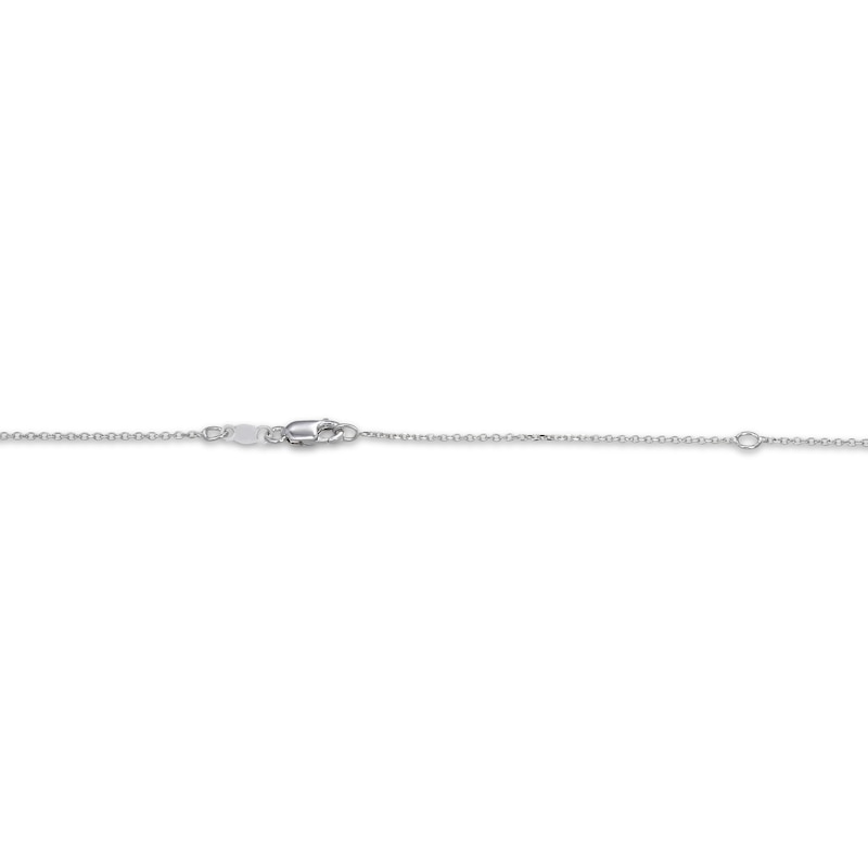Main Image 4 of Teardrop Pendant Necklace Sterling Silver 18"