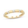 Thumbnail Image 1 of Adore Diamond Ribbed Anniversary Ring 1/4 ct tw 14K Yellow Gold