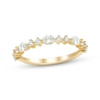 Thumbnail Image 1 of Adore Oval & Round-Cut Diamond Anniversary Ring 3/4 ct tw 14K Yellow Gold