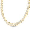 Thumbnail Image 2 of KAY Lab-Grown Diamonds Swirl Link Necklace 1/2 ct tw 24K Yellow Gold Vermeil Sterling Silver 18"