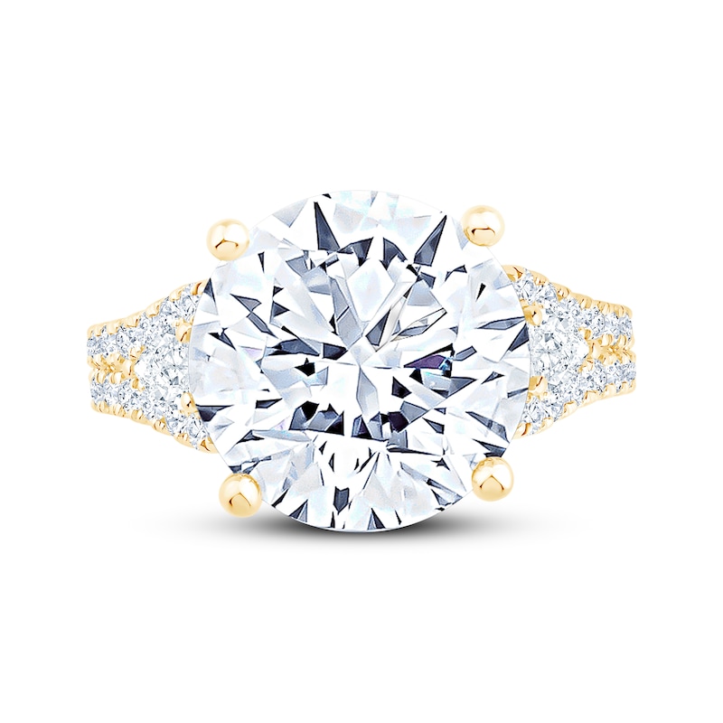 Main Image 3 of Adore Lab-Grown Diamonds Round-Cut Engagement Ring 6 ct tw 14K Yellow Gold