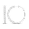 Thumbnail Image 1 of KAY Lab-Grown Diamonds Hoop Earrings 1/2 ct tw Sterling Silver