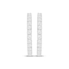 Thumbnail Image 2 of KAY Lab-Grown Diamonds Hoop Earrings 1/2 ct tw Sterling Silver
