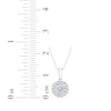 Thumbnail Image 4 of KAY Lab-Grown Diamonds Halo Necklace 1/2 ct tw 14K White Gold (F/VS2)18"