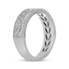 Thumbnail Image 2 of Neil Lane Men's Diamond Patterned Wedding Band 1/4 ct tw 14K White Gold 7mm