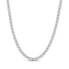Thumbnail Image 1 of KAY Lab-Grown Diamonds Bezel-Set Round & Emerald-Cut Necklace 14 ct tw 14K White Gold 18"