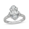 Thumbnail Image 1 of Neil Lane Artistry Heritage Oval-Cut Lab-Grown Diamond Engagement Ring 5 ct tw Platinum