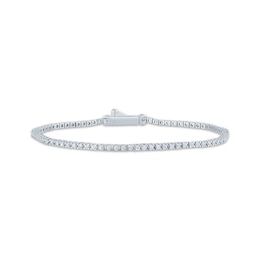 KAY Lab-Grown Diamonds Tennis Bracelet 1 ct tw 10K White Gold 7"