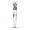 Diamond Wedding Band 1/20 ct tw Round-cut 10K White Gold