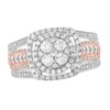Diamond Engagement Ring 1-1/2 ct tw Round-cut 14K Two-Tone Gold
