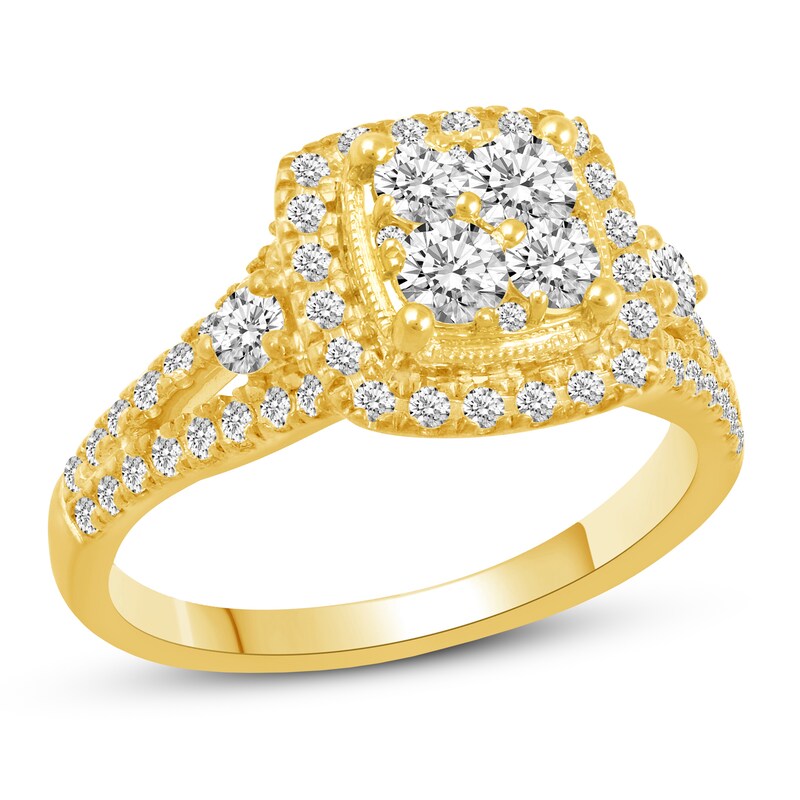 Diamond Engagement Ring 1 ct tw Round-cut 14K Yellow Gold