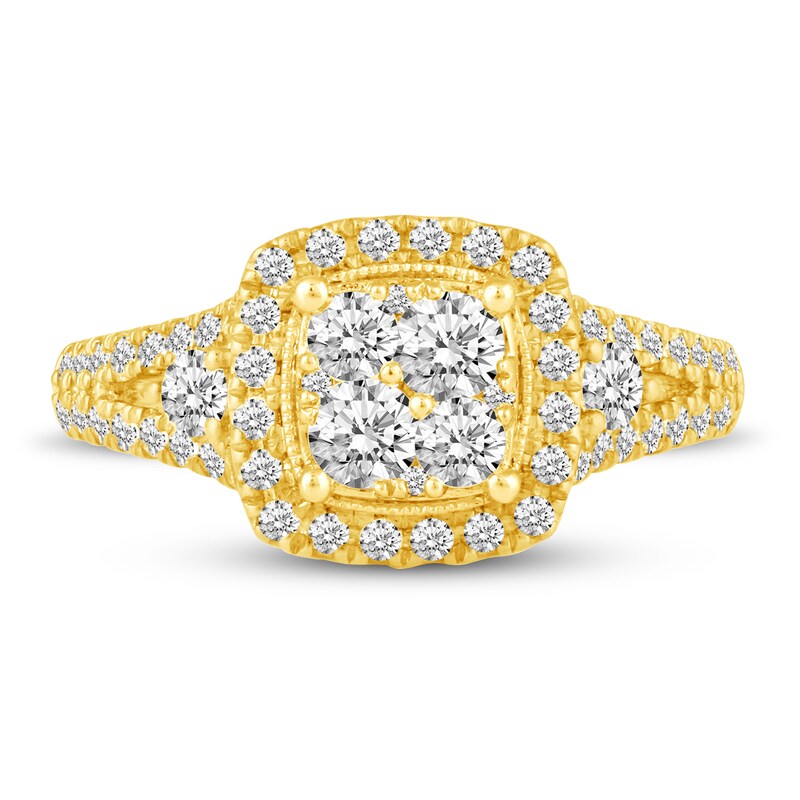 Diamond Engagement Ring 1 ct tw Round-cut 14K Yellow Gold