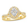 Diamond Engagement Ring 1 ct tw Round-cut 14K Yellow Gold