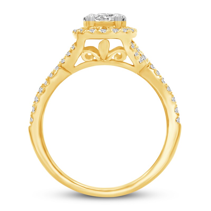 Diamond Engagement Ring 1 ct tw Round-cut 14K Yellow Gold