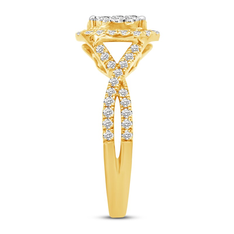 Diamond Engagement Ring 1 ct tw Round-cut 14K Yellow Gold