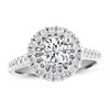 Diamond Engagement Ring 1-1/5 ct tw Round-cut 14K White Gold