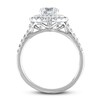 Diamond Engagement Ring 1-1/5 ct tw Round-cut 14K White Gold