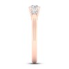 Diamond Engagement Ring 1 ct tw Round/Pear 14K Rose Gold