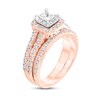 Diamond Bridal Set 1-1/5 ct tw Princess & Round 14K Two-Tone Gold