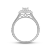 Thumbnail Image 2 of Multi-Diamond Engagement Ring 1/2 ct tw Round-cut 14K White Gold