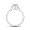 Thumbnail Image 3 of Multi-Diamond Engagement Ring 1/2 ct tw Round-cut 14K White Gold