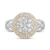 Diamond Engagement Ring 1 ct tw Round-cut 10K Two-Tone Gold