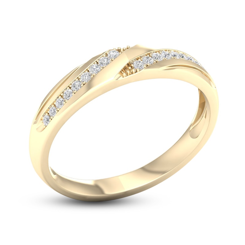 Diamond Wedding Band 1/20 ct tw Round-Cut 10K Yellow Gold | Kay Outlet