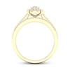 Thumbnail Image 3 of Diamond Engagement Ring 1/4 ct tw Round-cut 10K Yellow Gold