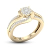 Thumbnail Image 1 of Diamond Engagement Ring 3/8 ct tw Round-Cut 10K Yellow Gold