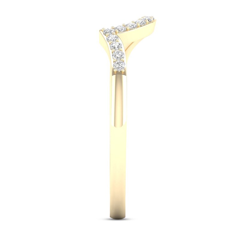 Main Image 3 of Adore Diamond Wedding Band 1/10 ct tw Round-Cut 10K Yellow Gold